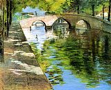 Reflections aka Canal Scene by William Merritt Chase